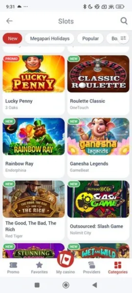 Megapari Mobile App