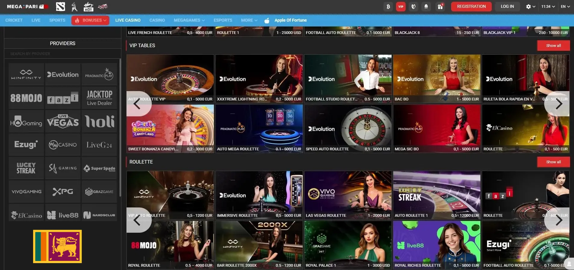 Live Casino Games